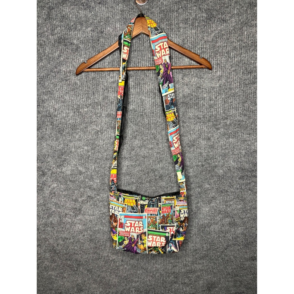 Handmade Star Wars Comic Book Print Crossbody Shoulder Bag Purse Retro Fandom